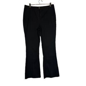 ASOS Black Cotton Blend Basic Plain Career Slacks Pants Women Sz 12
